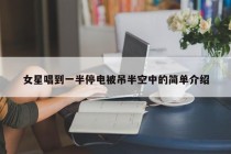 女星唱到一半停电被吊半空中的简单介绍