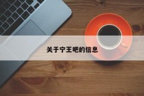 关于宁王吧的信息